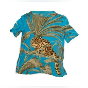 italiya tiger print vintage top
